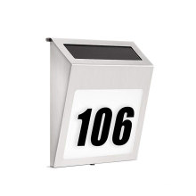 Powerful led Stainless steel solar house number light